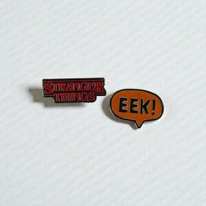 Stranger Things and EEK! Enamel Pins
